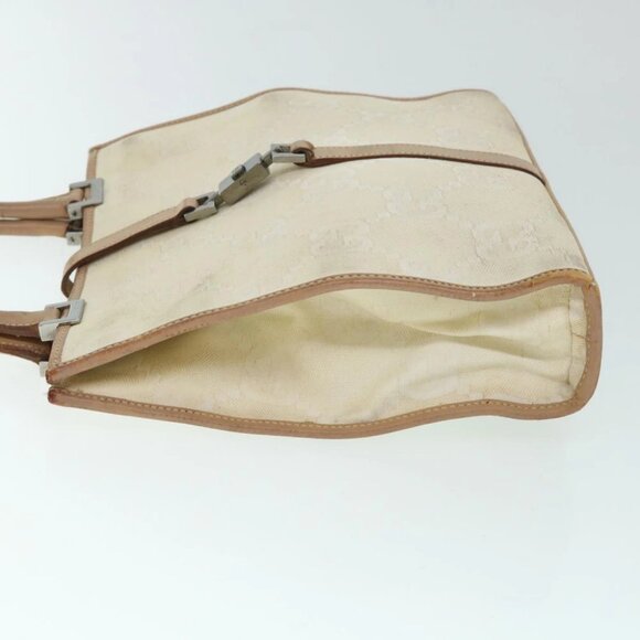 GUCCI GG Canvas Jackie Hand Bag Beige Brown Auth 54800 - Picture 5 of 15